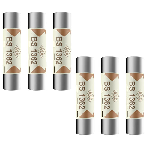 Cartridge Fast Blow Tube,Ceramic Cartridge fuses 13A 250V Ceramic Fuse 6x25mm for Power Strip Experiment Circuit Appliance Repair - (6-Pack)...
