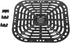 Air Fryer Grill Plate Fryer Replacement Grill Pan, Sturdy 304 Stainless Steel Grill Pan Tray Replacement Parts with Rubber Feet, Nonstick Grill Bo...
