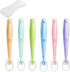 PandaEar Baby Silicone Soft Spoons| Training Feeding for Kids Toddlers Children and Infants| BPA Free 6 Pack| Baby Led Weaning Spoon| Gum-Friendly...