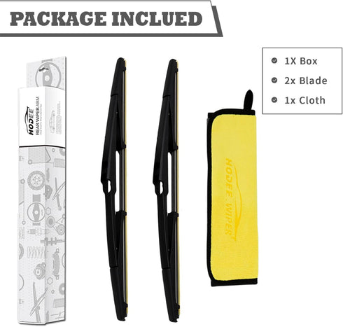 (Pack of 2) Rear Wiper Blade Set Replacement for Hyundai Veracruz IX55 2007-2012,Back Windshield Window,Rear wiper Accessories...
