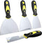 Putty Knife Scrapers, Spackle Knife, Metal Scraper Tool for Drywall Finishing, Plaster Scraping, Decals, and Wallpaper (4 Pack, 5”, 4”, 3”, 1.5” W...