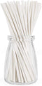 100Pcs 6 Inch Cake Pop Sticks, White Paper Lollipop Sticks, Paper Treat Sticks for Cookies, Candy, Chocolate, Cake Topper...