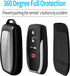 Compatible with Toyota Key Fob Cover with keychain,Key Shell Case for 2025 Camry,2021-2025 Venza,RAV4 Prime,Sienna, 2019-2025 Land Cruiser,Fortune...