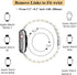 Metal Bands Compatible with Apple Watch Band 41mm 40mm 38mm, Dressy Stainless Steel Chain Strap for Men iWatch Series Ultra/Ultra2/9/8/7/6/5/4/3/2...