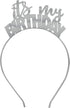 RhinestoneSash Birthday Gifts for Women - Funny It's My Birthday Bitches Headband - Birthday Party Outfits...