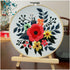 Egoshop 3 Flower Craft Kits with Pattern, Knitting, 3 Bamboo Embroidery Hoops, Crochet, Sewing, Stamped Cross Stitch, Quilting Kits for Beginners ...