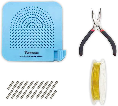 QDAOYU Wire Shaping Jig Kit with Jewelry Craft Wire and Wire Bending Plier for Jewelry Making Tools and Wire Wrapping Supplies...