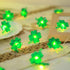 St. Patrick's Day Decorative Lights Green Shamrocks Clover Hat LED String Light 10 Ft 30 Leds Lucky Clovers Lights (Shamrocks)...