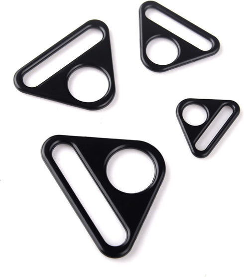 12Pcs 1-1/2" Triangle Buckle Adjuster D Ring for Strap Purse Bag Hardware Accessories...