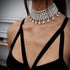 YERTTER Vintage Boho Full Rhinestones Necklaces Tassel Jewelry Set Layered Pendant Statement Chunky Chain Necklace for Women...