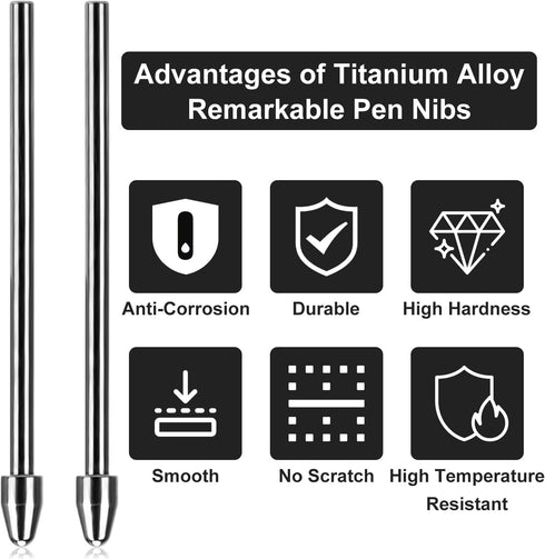 2PCS Pen Tip Replacement for Kindle Scribe Stylus Pen Tips Titanium Alloy Premium Pen Nibs Accessories with 4096 Grade High Sensitivity...