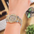 Smalody Round Luxury Women Watch Crystal Rhinestone Diamond Watches Stainless Steel Wristwatch Iced Out Watch with Japan Quartz Movement for Women...
