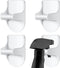 Taiyin 4 Pcs Wall Mount Spray Bottle Hooks Holder Spray Bottle Hanger Adhesive Hook to Create Storage Space Spray Bottle Rack Organizer Hanger for...