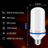 LED Flame Effect Fire Light Bulbs (2 Pack), Flame Christmas Decor 4 Modes Flickering Fire Simulated Lamps, E26 Base Energy Efficient LED Bulb for ...