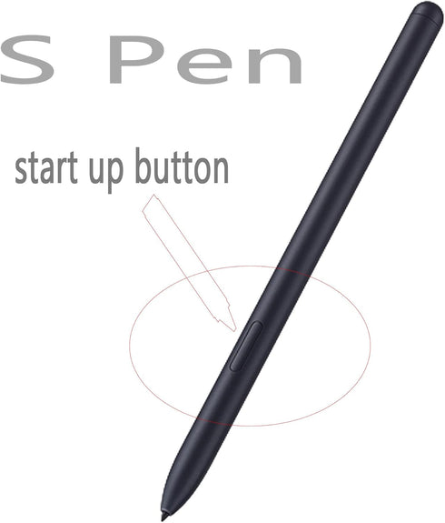 Galaxy Tab S7 Stylus Pen Replacement for Samsung Galaxy Tab S7, Tab S7+ Plus, Tab S7 FE, S8, S8+, S8 Ultra S Pen Stylus+ Tips/Nibs (Black Pen)...