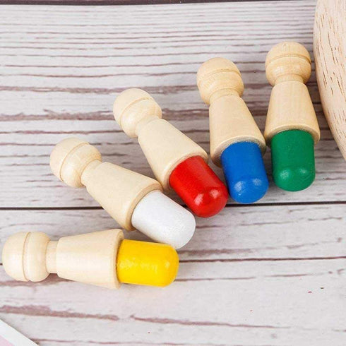 Wooden Memory Chess Game, Wooden Memory Match Stick Chess Board Game, Wooden Memory Chess Educational Board Games Multi Player Family Games for Ki...