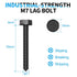 HOME VISION Lag Bolt Kit for TV Wall Mount, Including M7x55mm Lag Bolts, Wall Anchors, Washers, Allen Key, Bubble Level, for Wood Stud/Brick/Concr...