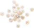 Airssory 26 Pcs Letter A-Z Initial Alphabet Carved Flat Round Natural Freshwater White Shell Charms Top Drilled Hole Tiny Pendants Kit for Jewelry...