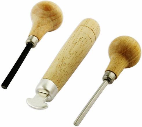 Megacast Stone Setting Tools, Jewelry Stone Prong Pusher, Bezel Pusher & Roller Set of 3...