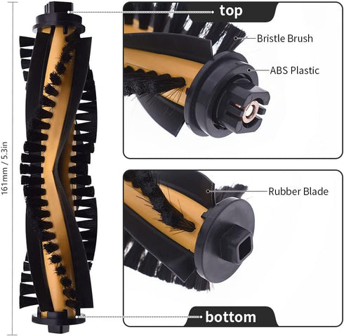 neutop Replacement Parts Compatible for Ecovacs Deebot N79S N79 DN622 DN622.11 DN622.31 N79W N79se and Deebot 500 DC3G Robot Vacuum with 1 Roller ...
