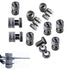 Electric Fence Kit, 12 Pieces Electric Wire Connector Split Bolt Joint Clamp with 2 Pieces Wire Tensioner for Electric Fencing...