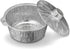 Bluesky Premium Disposable Aluminum Pots with Lid-(Pack of 3) -Ideal for Cooking & Storage, Extra Small, Silver...