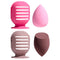 BS-MALL Makeup Sponge Holder & Makeup Sponges – Durable Silicone Holders with Suction Cups for Travel – Portable and Versatile...