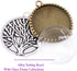 Swpeet 40Pcs & 20Pcs Round Tree Bezel Pendant Trays Kit with 20Pcs Glass Cabochon Clear Dome for Photo Pendant Craft Jewelry Making...