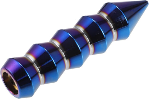 ACROPIX Universal Shift Knob Automatic Stick Gear Shifter Knob for Cars with 3 Adapters 8mm 10mm 12mm Burnt Blue - Pack of 4...