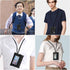 Lanyard Pouch Coin Purse Wallets Hoodswop Id Holder Keychain Zip Id Case Card Holder Wallet for Men Women Small Zippered Coin Pouch For Boys(black...