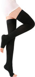 1 Pair Compression Stockings for Women & Men,15-20mmHg, Medical Open Toe Thigh High Socks Graduated Support for Varicose Veins, Edema, Flight...