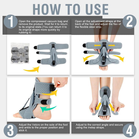 Plantar Fasciitis Night Splint,Ankle Brace for Plantar Fasciitis Relief,Adjustable Breathable Plantar Fasciitis Ankle Brace For Achilles Tendoniti...