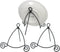 BANBERRY DESIGNS Black Metal Folding Easel - Display Plate Stand - Swirling Spiral Scroll Design - Set of 3- 7" H...