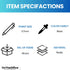 1InTheOffice Mechanical Pencil 0.7 mm, 2, HB Lead, Black Lead, Smoke Barrel (48 Pack)...