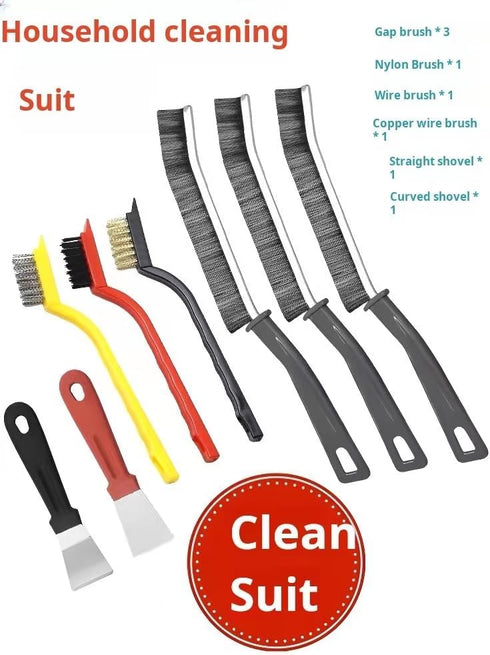 Crevice Cleaning Brush,8 Pcs Multifunctional Cleaning Brush Tools,Hard Bristle Crevice Cleaning Brush,Crevice Cleaning Brushes for Household Use B...