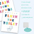 InSimSea Wall Art Prints Poster Funny Bathroom Signs Prints, Bathroom Quotes and Sayings Art Pictures Artwork, Kids Aesthetic Room Wall Decor, set...