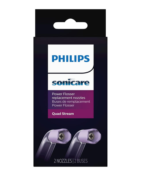 Philips Sonicare Power Flosser Quad Stream Tips (F3), 2pk, White HX3062/00...