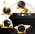 Luxury Collection Black 6ft Tablecloth Rectangular Spandex Linen - Table Cloth Fitted Cover for 6 Foot Folding Table, Wedding Linens Banquet Cloth...