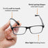 EYECEDAR 4-Pack Blue Light Blocking Reading Glasses for Men Readers for Men Women Adjustable Metal Spring Hinges Eyeglasses 2.00...