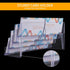 Clear Plastic Business Card Holder for Desk, Acrylic Business Card Organizer Desktop, 8 pocket Business Cards Display with 4 Tier for Office...
