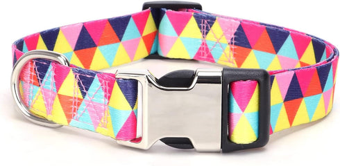 Cute Dog Collar for XS Small Medium Large Dogs, Soft Nylon Pet Collar,3D Print Multicolor Patterns collars Adjustable for dogs Girl Boy Puppy Walk...
