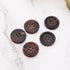 Create idea 20pcs 4 Holes Circular Button Natural Buffalo Horn Fastener for Blazers Costumes Crafts Washable Clothes Decoration 2 Sizes 15mm 20mm ...