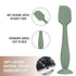 Diaper Cream Applicator Set - Soft Silicone Baby Butt Brush with Suction Base, Baby Butt Spatula, Full Size - Newborn Baby Essentials (2Packs-Natu...