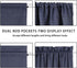 PANOVOUS Small Door Window Curtains for Front Door Christmas, Blackout French Door Curtain Panel for Privacy,Top and Botton Rod Pocket Door Curtai...