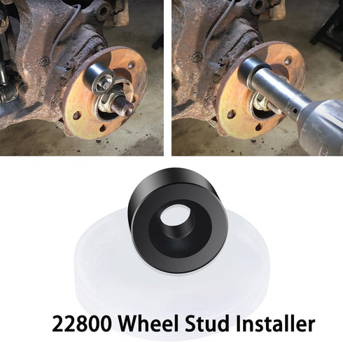Wheel Stud Installer 22800 Wheel Stud Installer Tool Tire Stud Tool Wheel Studs Compatible with Automotive and Light-Duty Truck Wheel Studs(Replac...