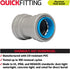 QuickFitting 3/4 inch Conduit Coupling | Push Install PVC Electrical Conduit Fitting | for Rigid Sch 40 and Sch 80 PVC Conduit | 10-Pack Liquid Ti...