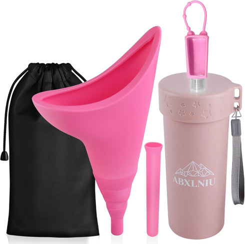 Female Urination Device with Cup, Female Urinals Portable Pee Funnel for Women - Standing Up to Pee Anywhere, Womens Pee Funnel Camping/Hiking Gea...