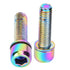 6Pcs M5x25mm Water Bottle Cages Screw Bolt Alloy Bike Bottle Bracket Storage Rack Bolt Accessory(Colorful)...