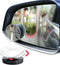Suction Cup Blind Spot Mirror, Ampper 2" HD Glass Frameless Removable Convex Wide Angle Rear View Mirror (Round, Pack of 2)...