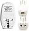 OREI 3 in 1 Israel Travel Adapter Plug with USB and Surge Protection - Grounded Type H - Palastine, Israel & More...